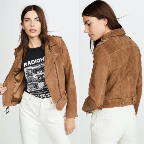 Blank NYC Jackets & Blazers - BLANKNYC Morning Suede Leather Moto Jacket